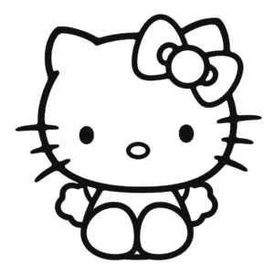 Målarbild Anime Hello Kitty