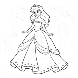 Målarbild Ariel Klänning
