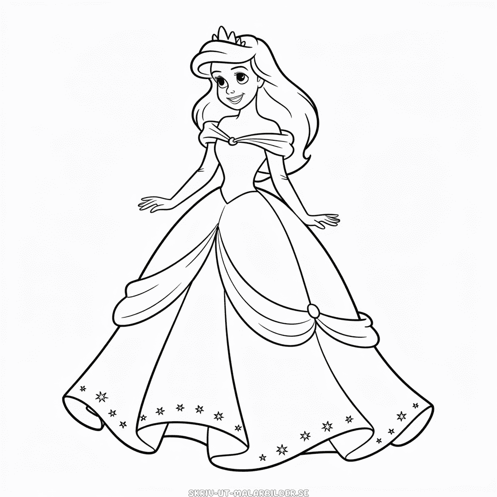 Målarbild Ariel Klänning