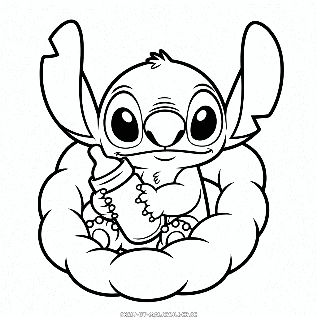 Målarbild Baby Stitch