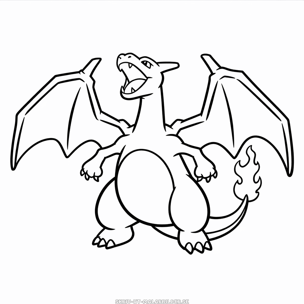 Målarbild Charizard Gigantamax