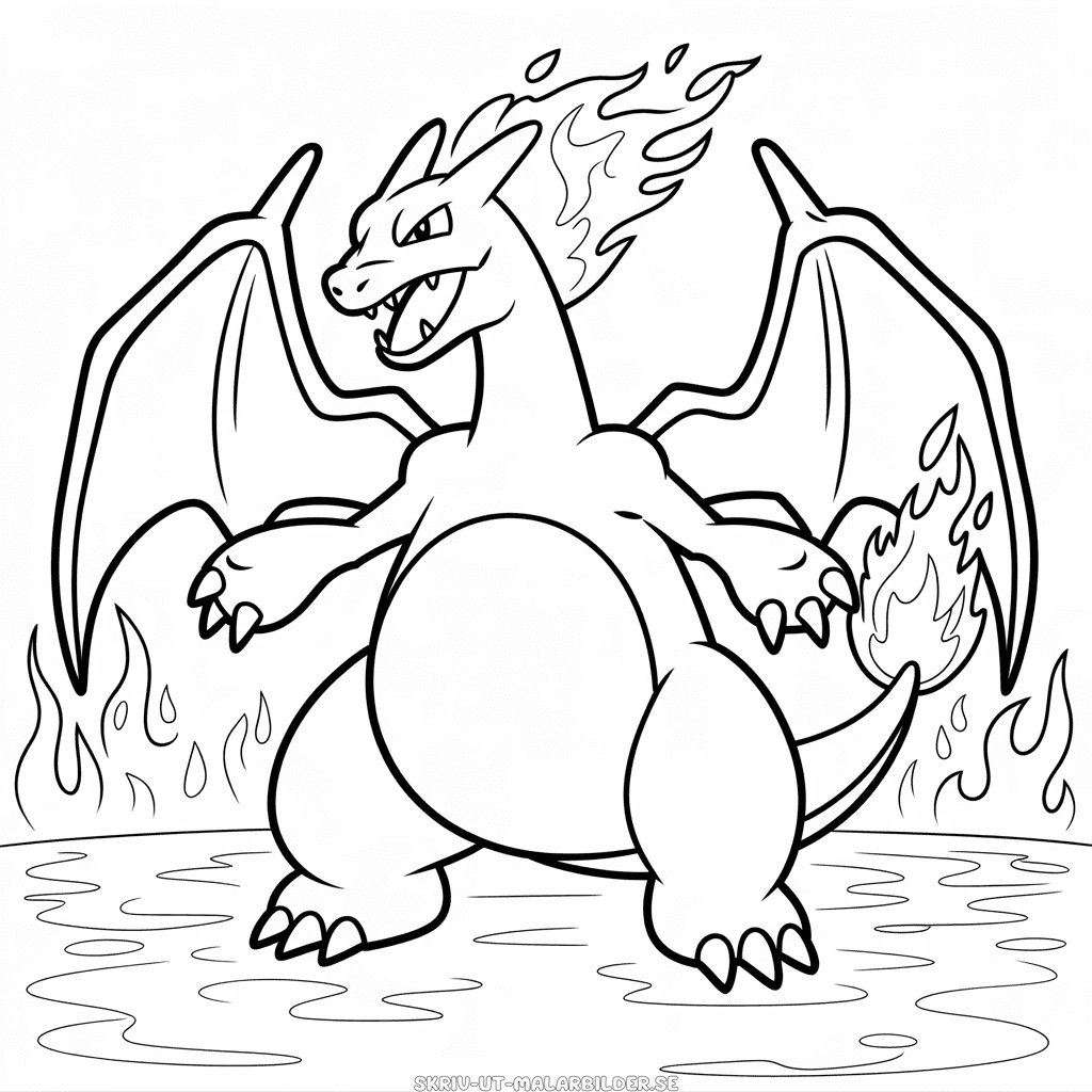 Målarbild Charizard VMAX