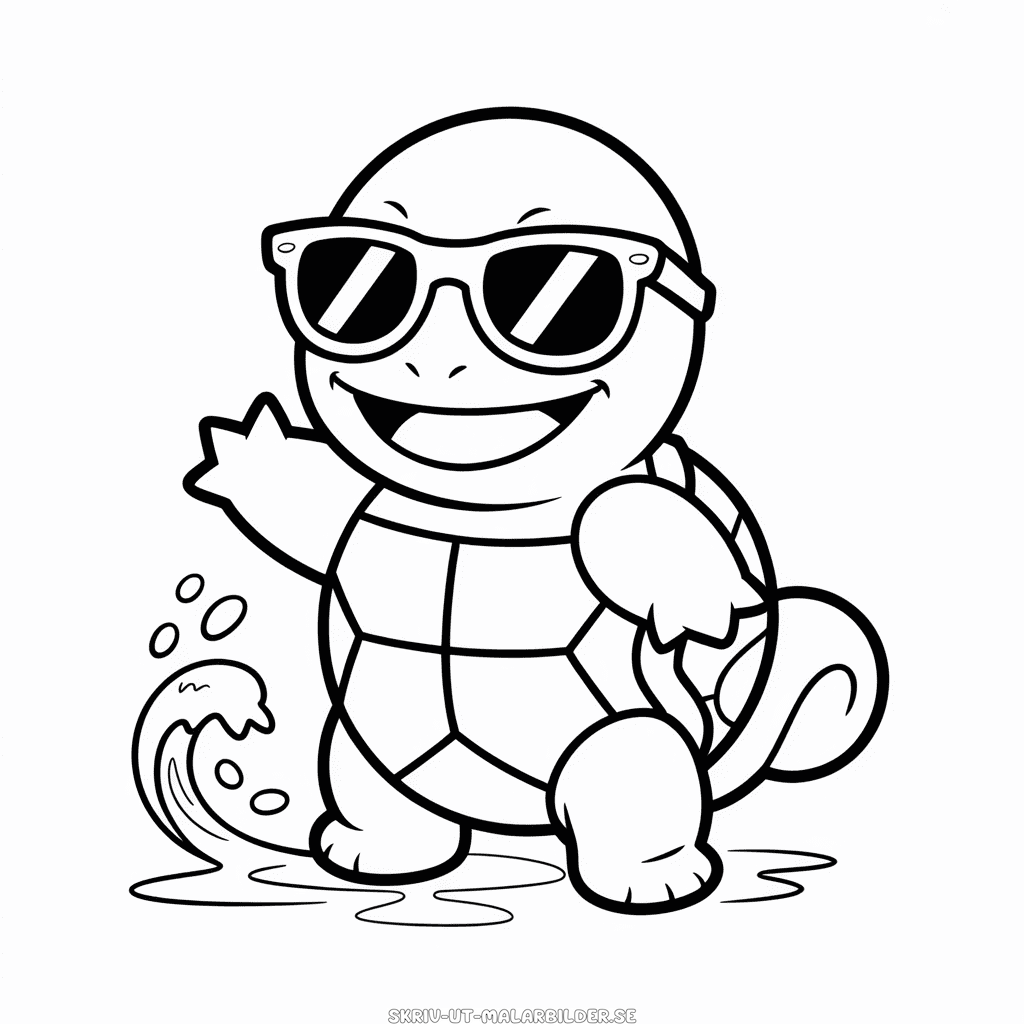 Målarbild Coola Squirtle