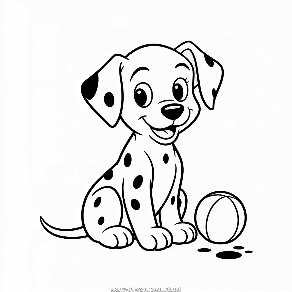 Målarbild Disney 101 Dalmatiner