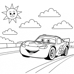 Målarbild Disney Bilar