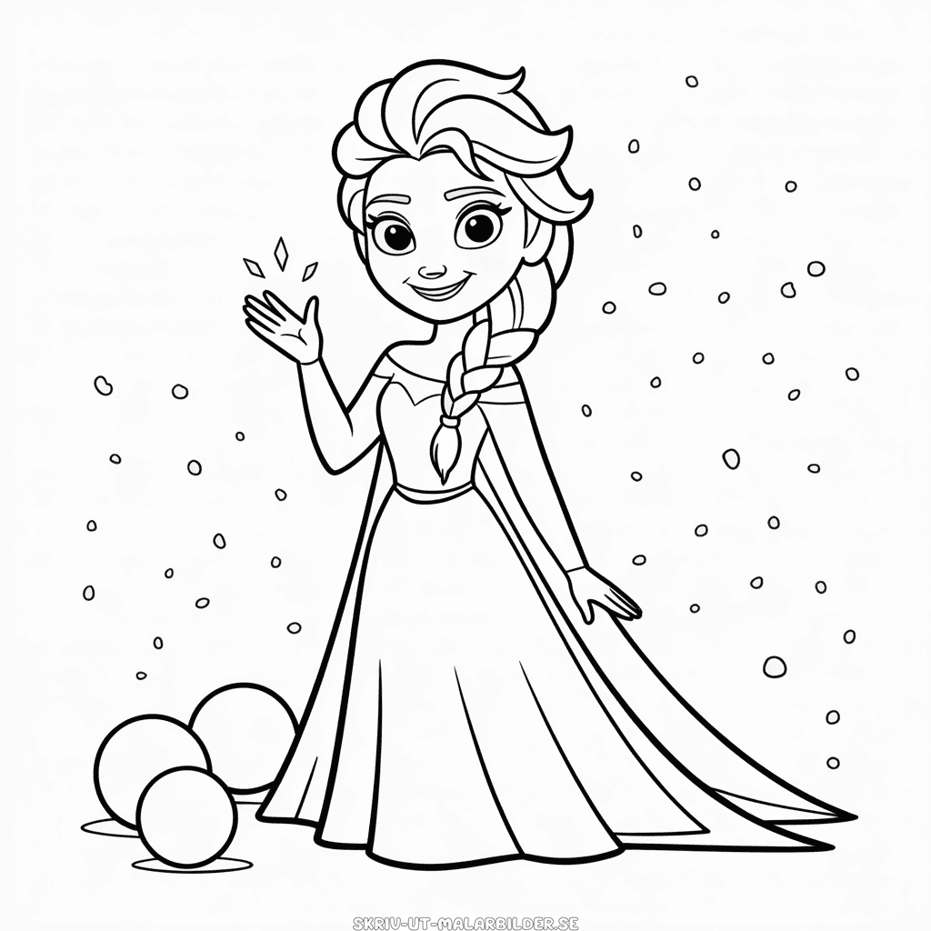 Målarbild Disney Elsa