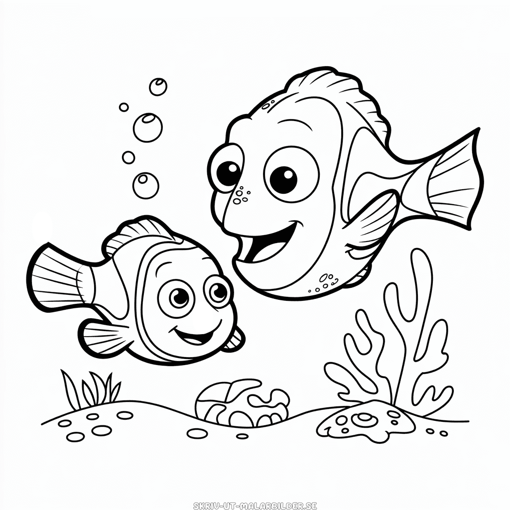 Målarbild Disney Hitta Nemo