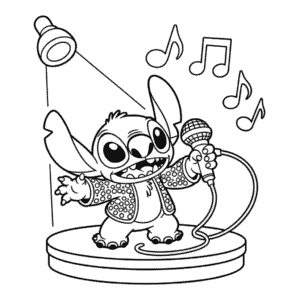 Målarbild Elvis Stitch