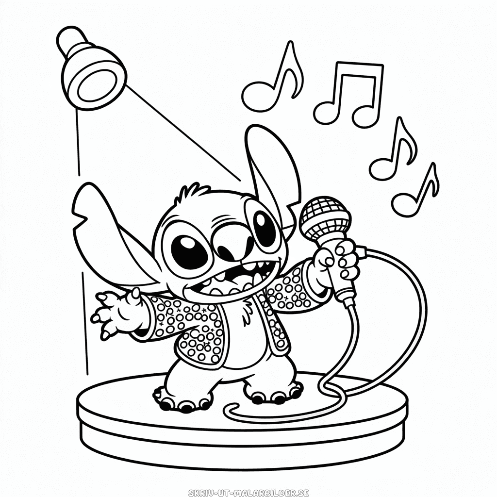 Målarbild Elvis Stitch
