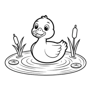 Målarbild Enkel Anka