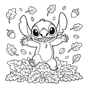 Målarbild Fall Stitch