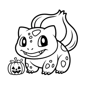 Målarbild Halloween Bulbasaur