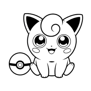 Målarbild Jigglypuff Pokémon