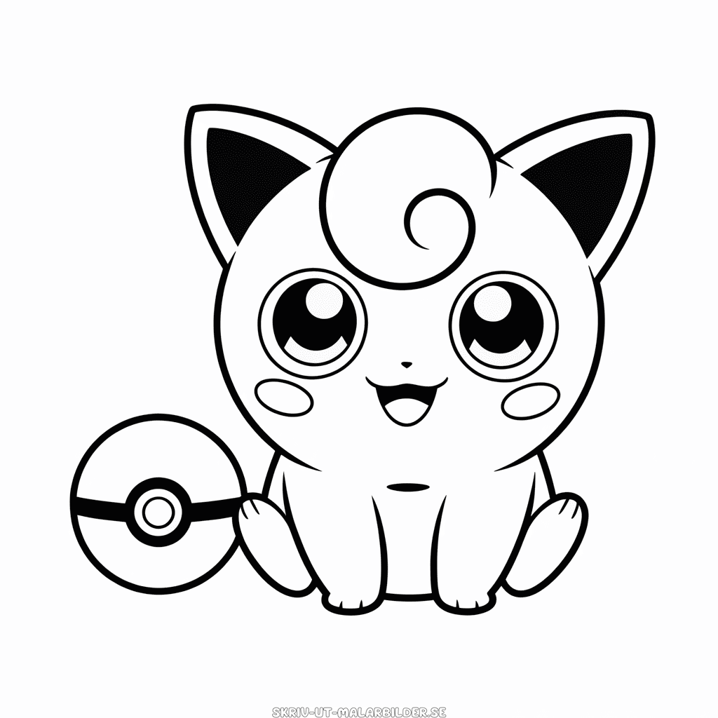 Målarbild Jigglypuff Pokémon