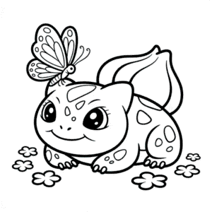 Målarbild Söt Bulbasaur