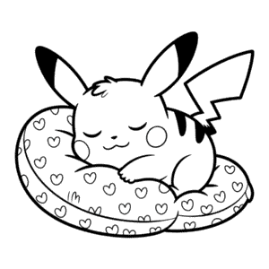 Målarbild Söt Pikachu