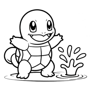 Målarbild Squirtle Pokémon