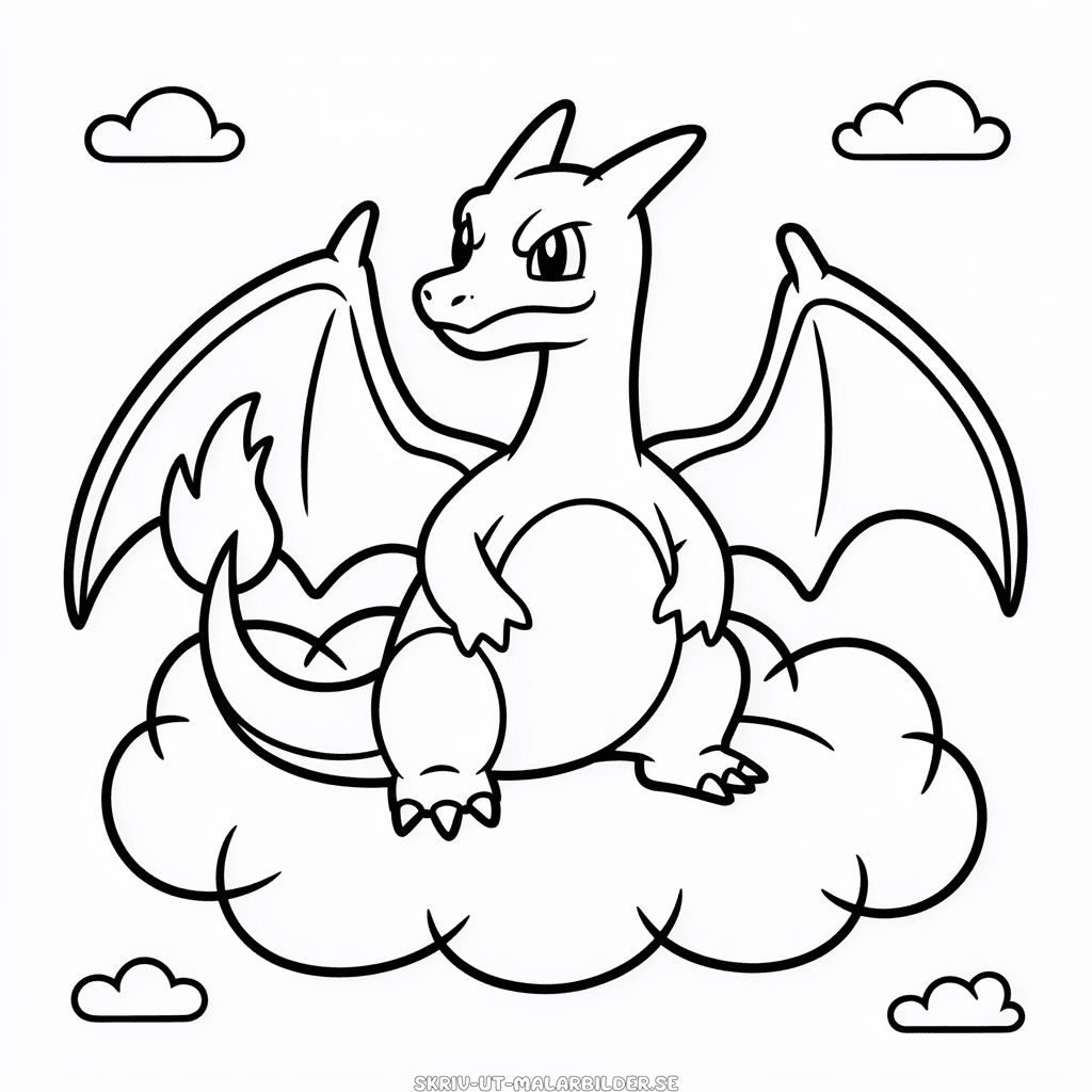 Målarbild Utskrivbar Charizard