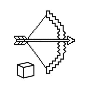 Målarbild Båge och Pil Minecraft