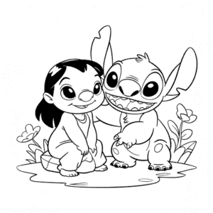 Målarbild Disney Lilo och Stitch