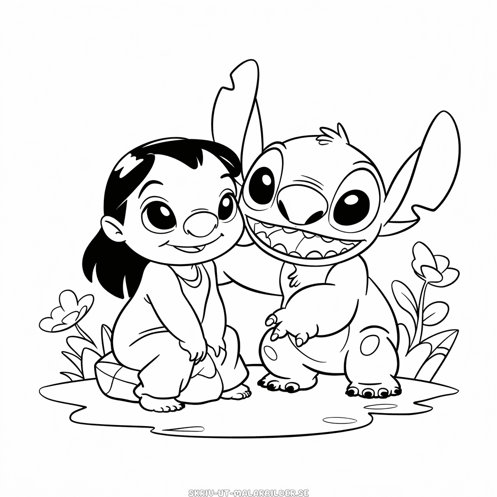 Målarbild Disney Lilo och Stitch