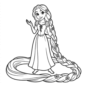 Målarbild Disney Rapunzel