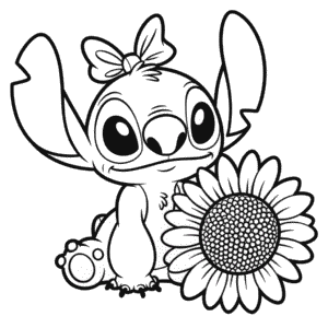 Målarbild Flickan Stitch