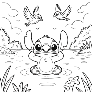 Målarbild Gratis Stitch