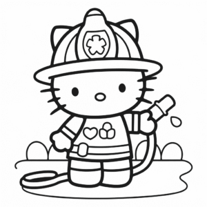 Målarbild Hello Kitty Brandman