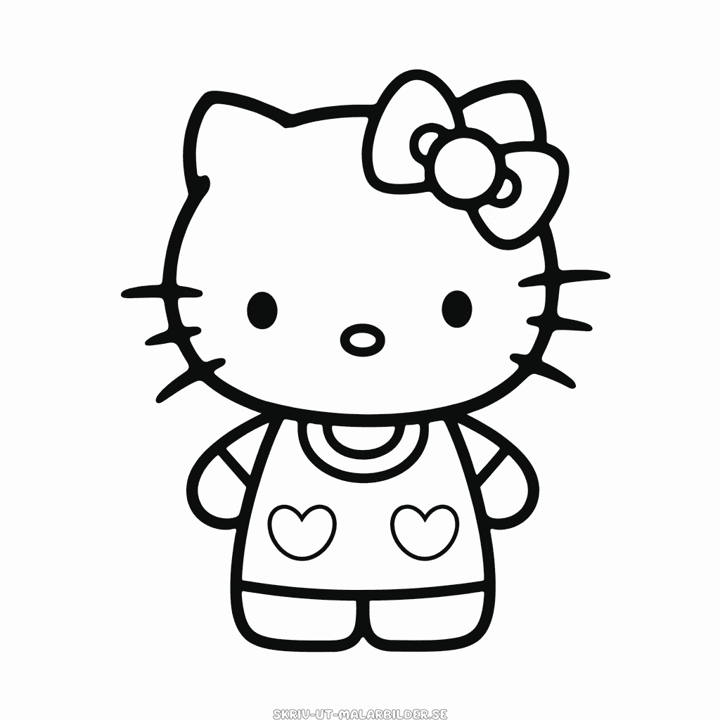 Målarbild Hello Kitty för Vuxna
