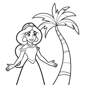 Målarbild Lätt Jasmine Prinsessa