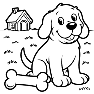 Målarbild Clifford Stora Röda Hund