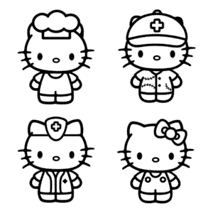 Målarbild Estetisk Hello Kitty