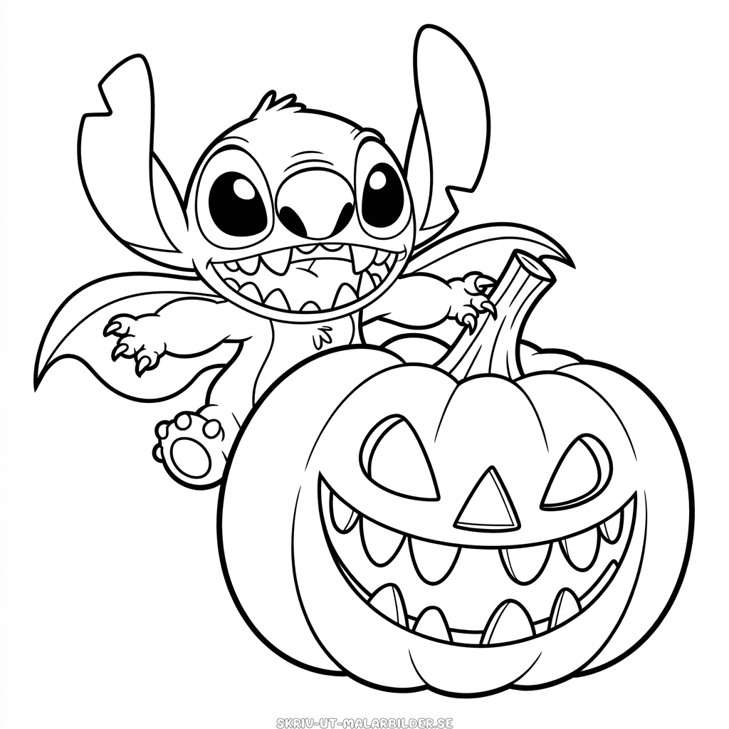 Målarbild Halloween Stitch