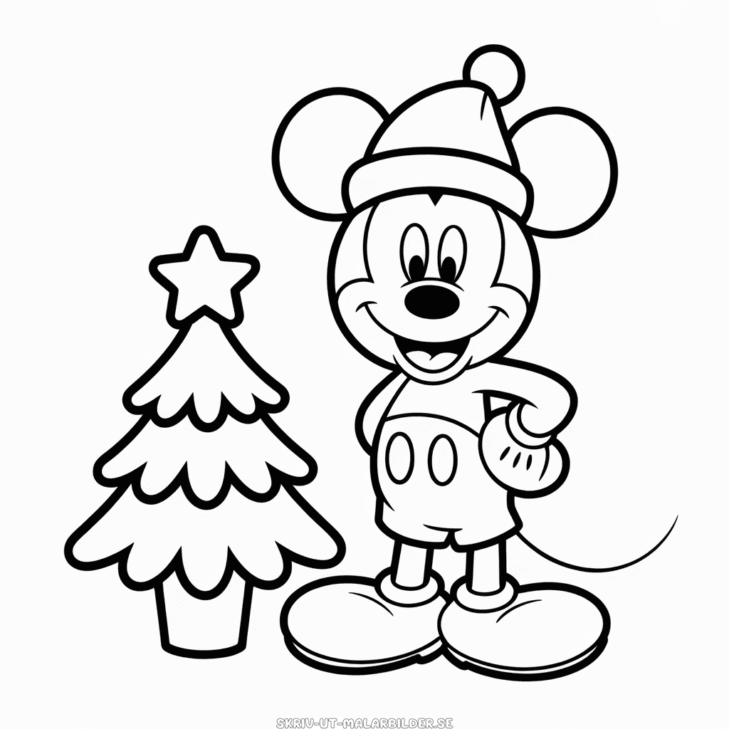 Målarbild Julmusse