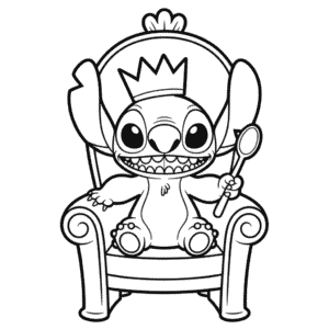 Målarbild Kung Stitch
