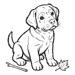 Målarbild Söt Realistisk Hund