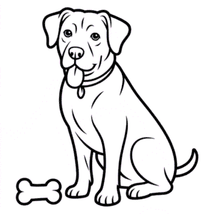 Målarbild Vuxen Hund