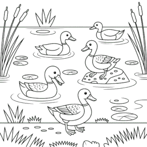 Målarbild Ankans Liv