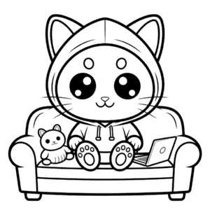 Målarbild Aphmau Katt