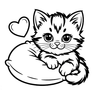 Målarbild Bedårande Katt