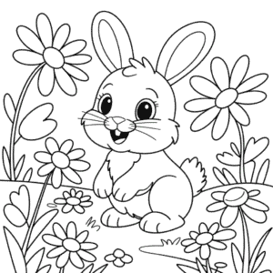 Målarbild Detaljerad Kanin