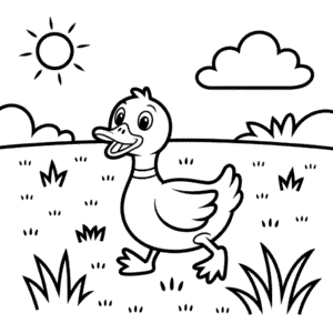 Målarbild Enkel Anka