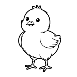 Målarbild Kyckling