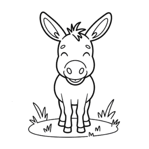 Målarbild Leende Åsna