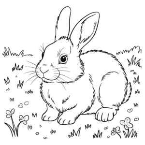 Målarbild Realistisk Kanin