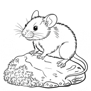 Målarbild Realistisk Mus