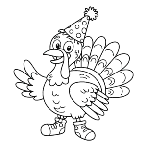 Målarbild Rolig Kalkon