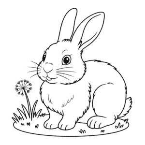 Målarbild Stor Kanin