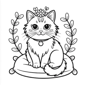 Målarbild Vacker Katt